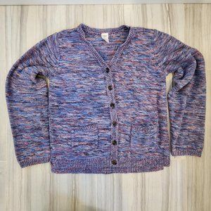 Oshkosh Blue &Pink Button Up Cardigan Sweater Size 12
